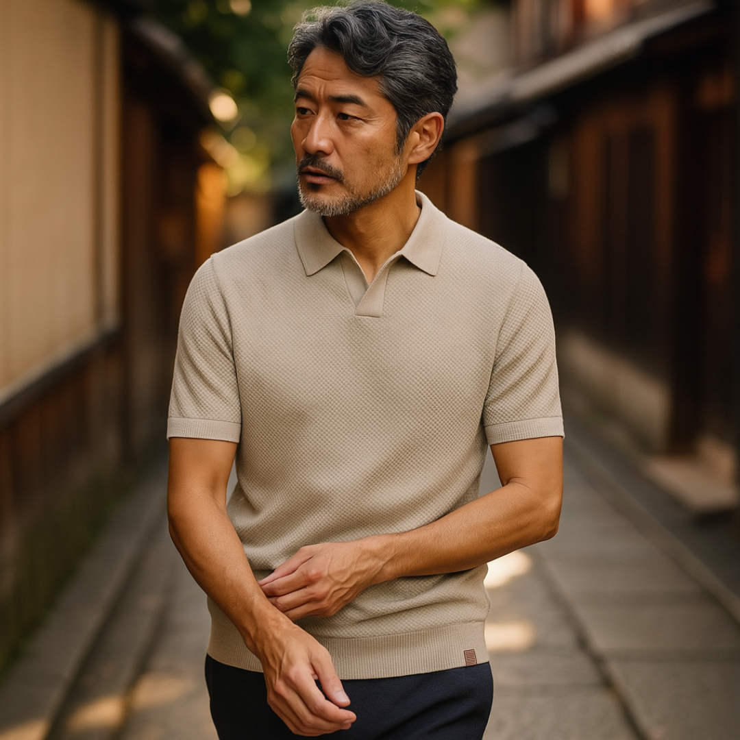 SENSE｜ラグジュアリーなボタンなしポロシャツ