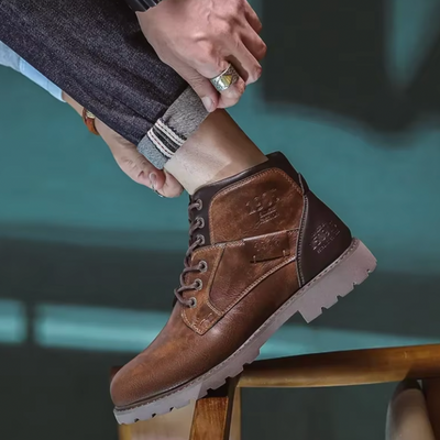 アーロン™ | ヴィンテージレザーショートブーツ