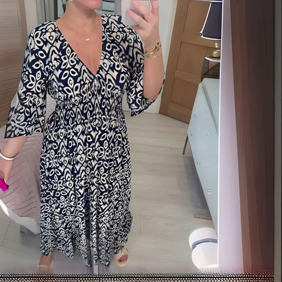 イザベラ™ - ボヘミアンプリントドレス