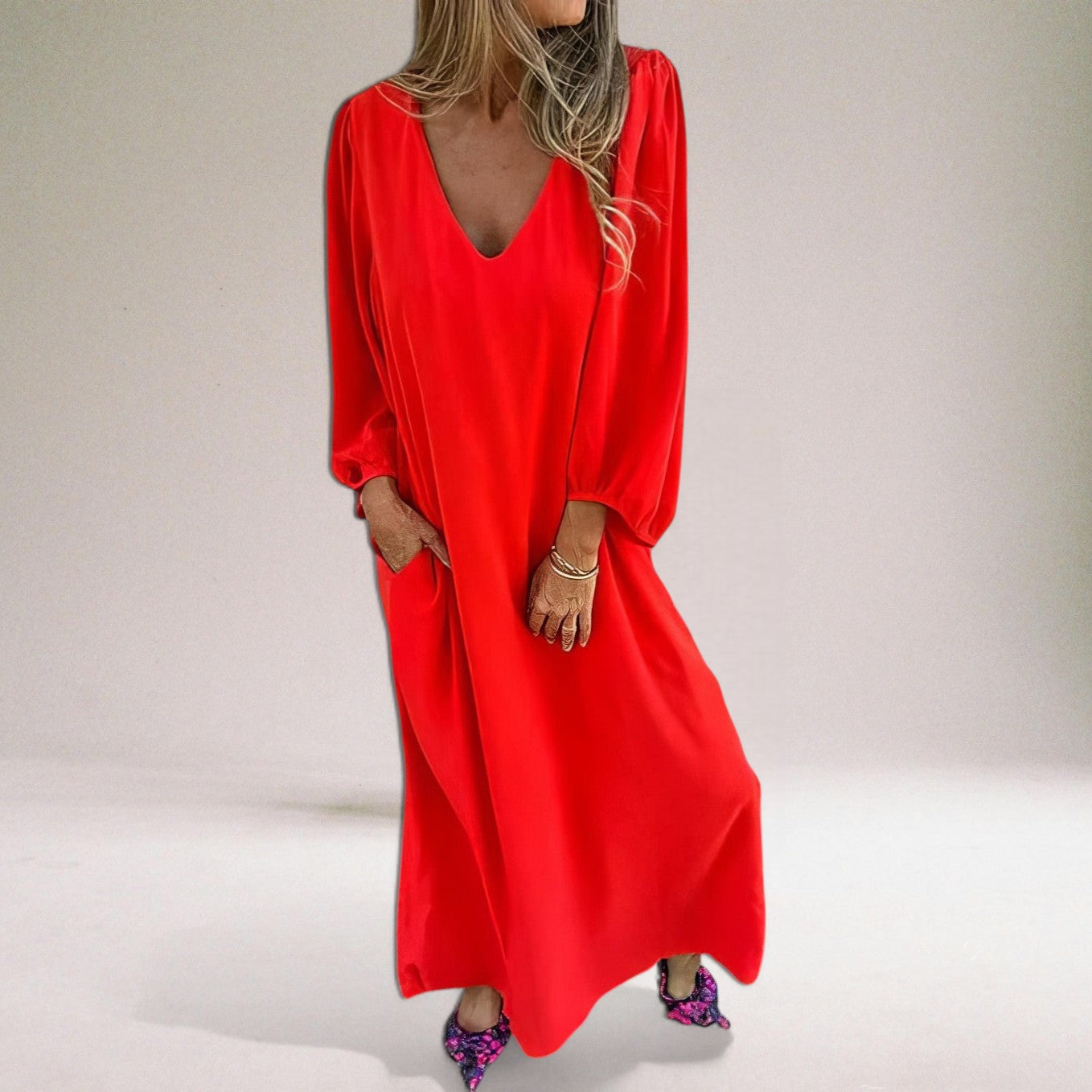 アイダ™ | ボヘミアンシックロングドレス