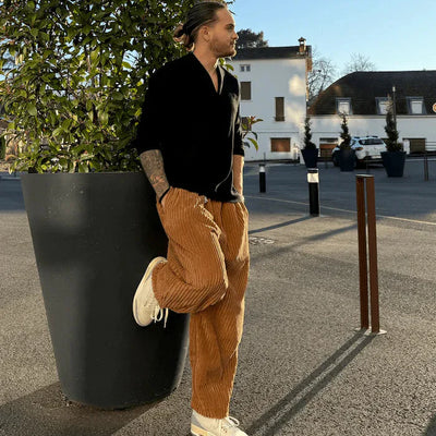 マサアキ | ユニークなコーデュロイパンツ